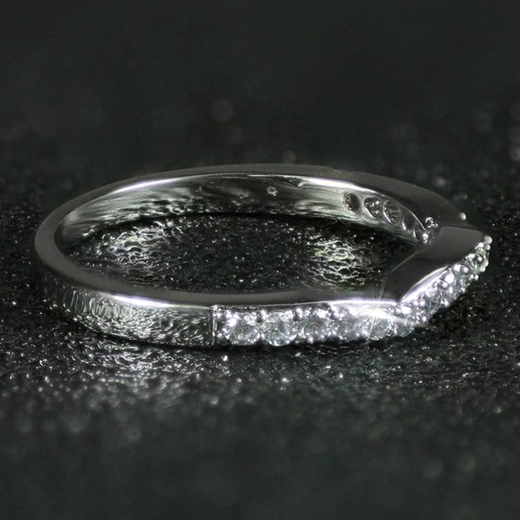 *NEW 18K White Gold Princess Cut Diamond 3PC Ring - Picture 15 of 15